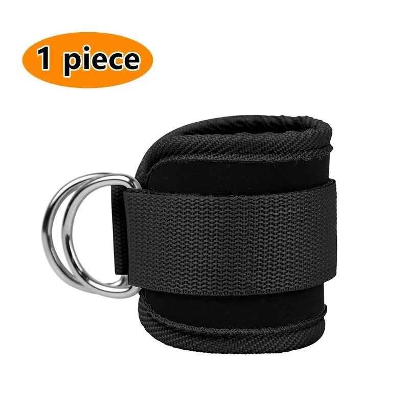 Professional Cable Ankle Straps - Double D-Ring Ankle Cuffs for Gym Workouts