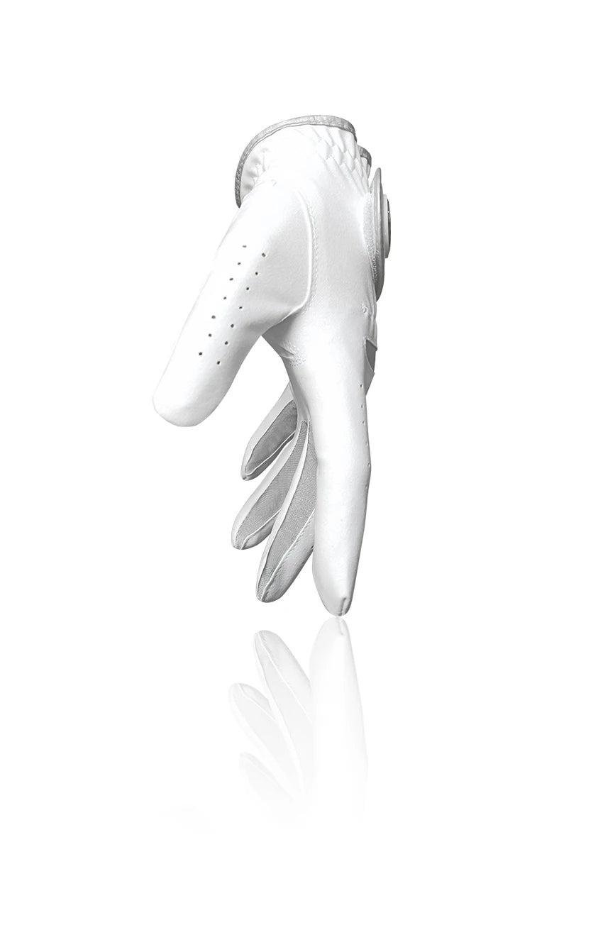 Men's Golf Glove - Soft Breathable Fabric with Magnetic Ball Marker, Comfortable Fit, Replaceable Marker for Golfers (1 Piece)