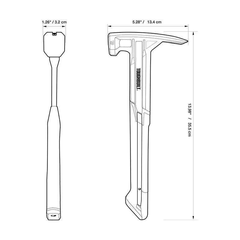 Professional Steel Rip Hammer with Magnetic Nail Starter - Smooth Face Multi-Function Hand Tool (16 oz / 18 oz)