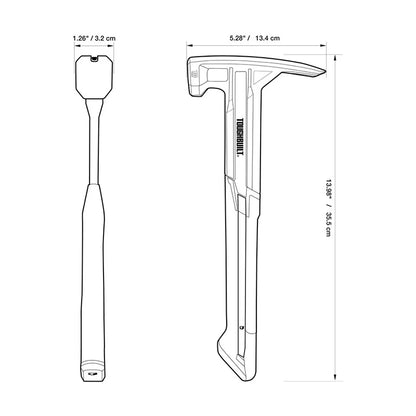 Professional Steel Rip Hammer with Magnetic Nail Starter - Smooth Face Multi-Function Hand Tool (16 oz / 18 oz)