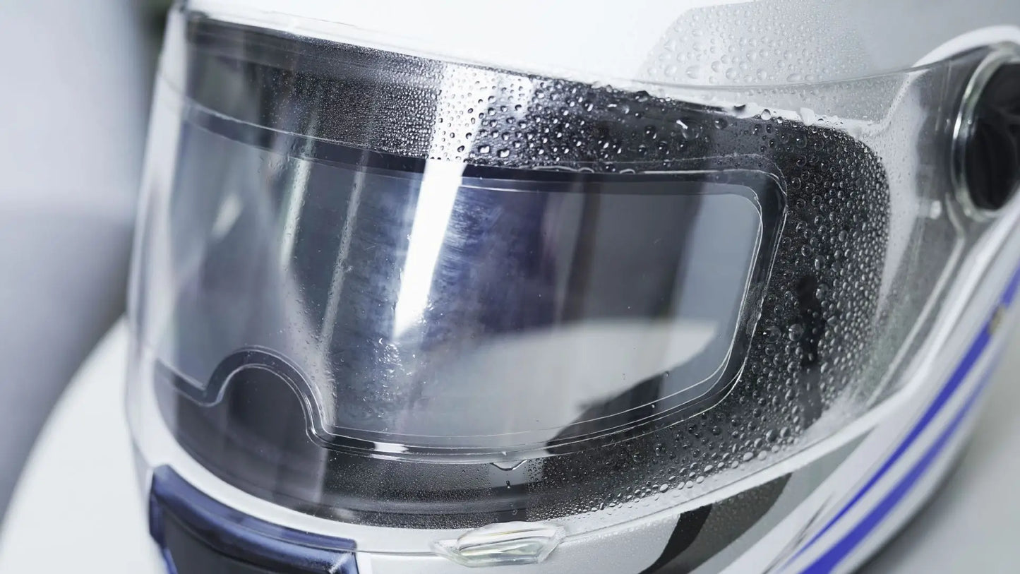 Clear Nano Film Helmet Sticker – Anti-Rain & Anti-Fog Protection for Motorbike Riders, Easy Application for Enhanced Visibility