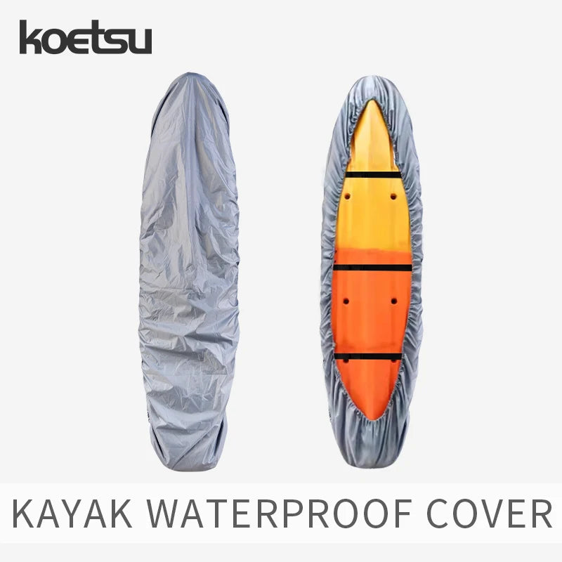 Kayak Protective Cover - Waterproof Dustproof UV-Resistant Storage Cover for Kayaks, Canoes, and Surfboards