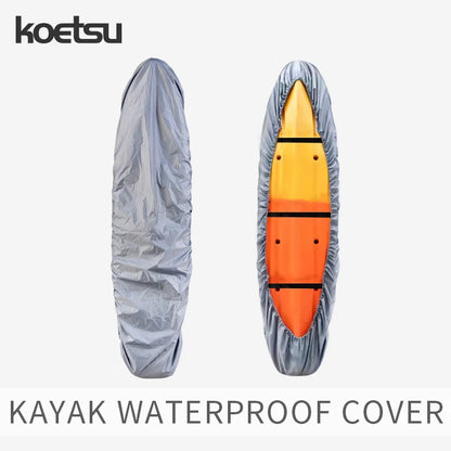 Kayak Protective Cover - Waterproof Dustproof UV-Resistant Storage Cover for Kayaks, Canoes, and Surfboards