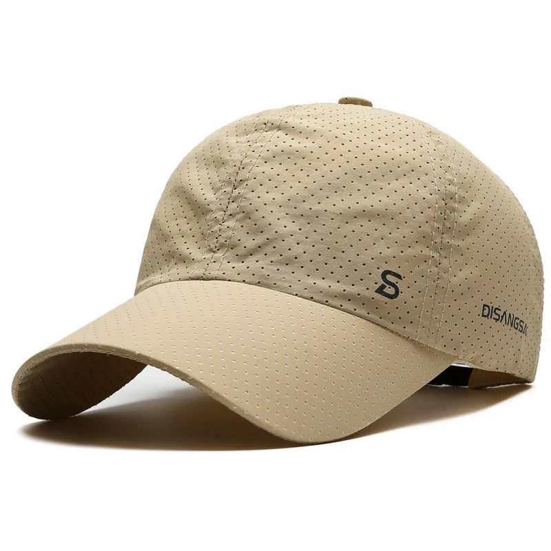 Men's Quick-Dry Breathable Baseball Cap - Outdoor Sun Hat for Summer Fishing