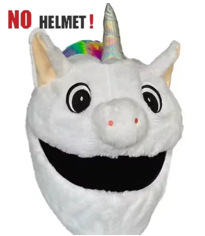 Cartoon Plush Animal Motorcycle Helmet Cover - Fabric Protection Accessory