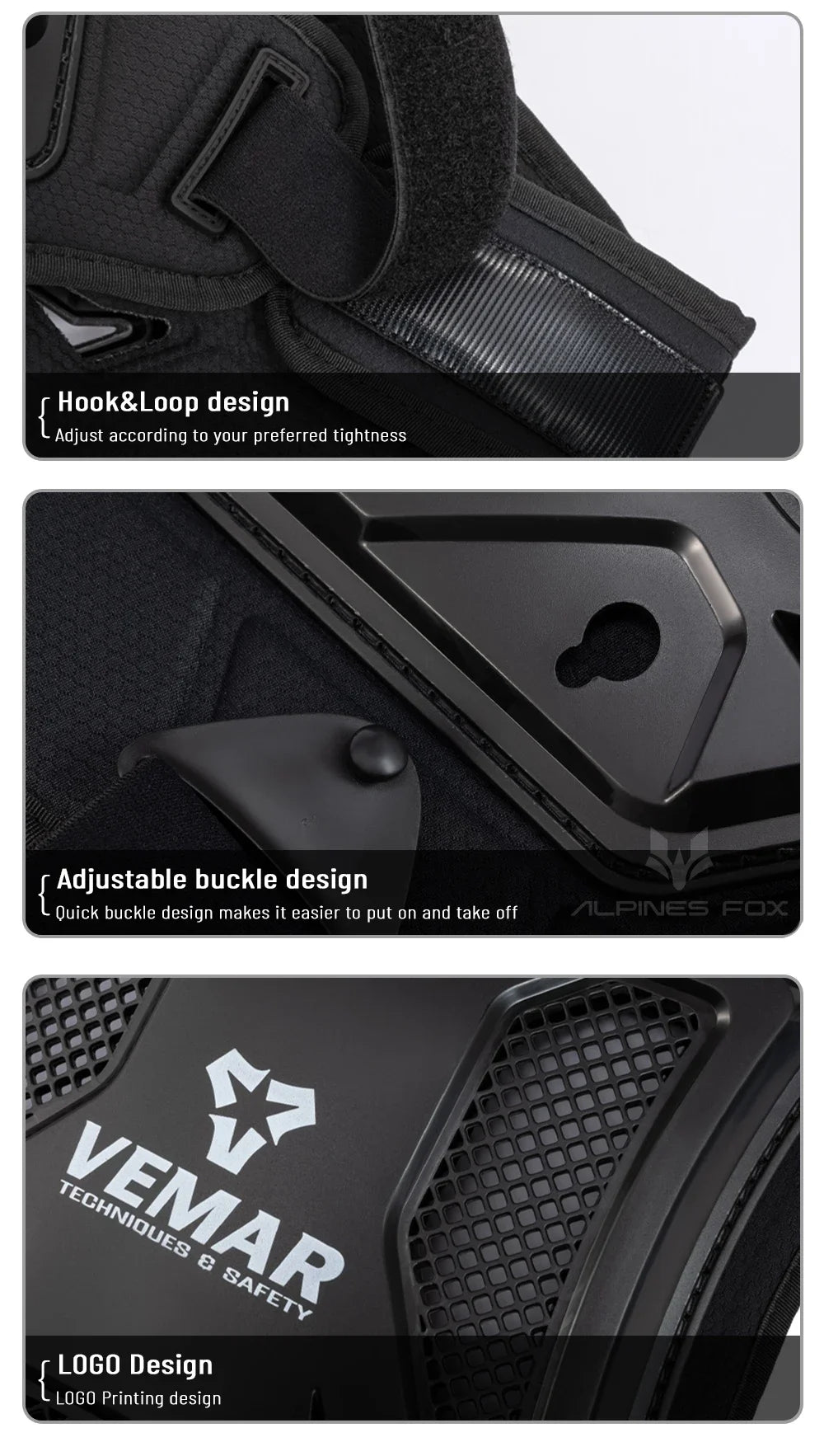 All-Season Motorcycle Armor Vest - PE Shell Body Protection for Motocross, Dirt Bike & MTB - Men & Women