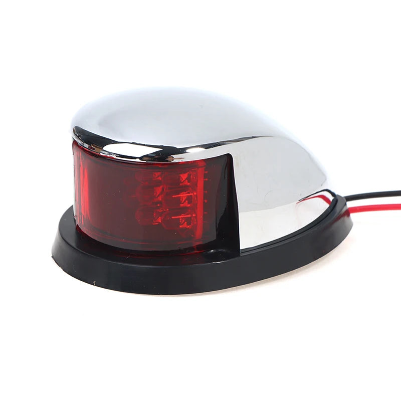 Marine LED Navigation Light - 12V Waterproof Red/Green Bow Light for Boats & Yachts