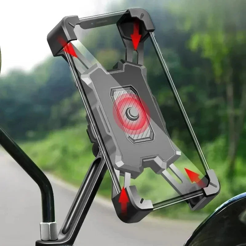 360° Rotatable Phone Mount - Universal Non-Slip Holder for Motorcycle, Mountain Bike & Cycling
