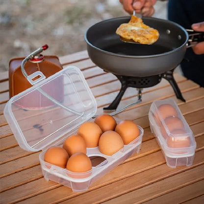 Portable Camping Egg Storage Container - Shockproof Outdoor Egg Carrier Box with Shatterproof Protection for Travel and Home