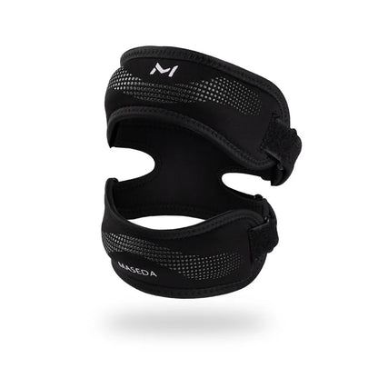 Upgraded Sports Knee Pads - Double Patella Straps, Anti-Slip Silicone, Adjustable & Shock-Absorbing