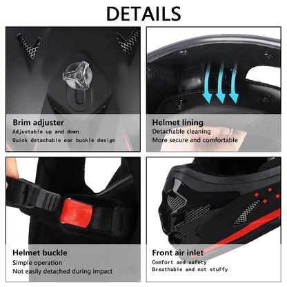 DOT Approved Motocross Helmet - Off-Road Racing Helmet for Men & Women (Downhill, Enduro, Cross)
