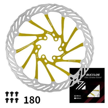 Ultralight Hydraulic Disc Brake Rotor 160/180/203mm - Mountain & Road Bike Compatible with Free Mounting Bolts