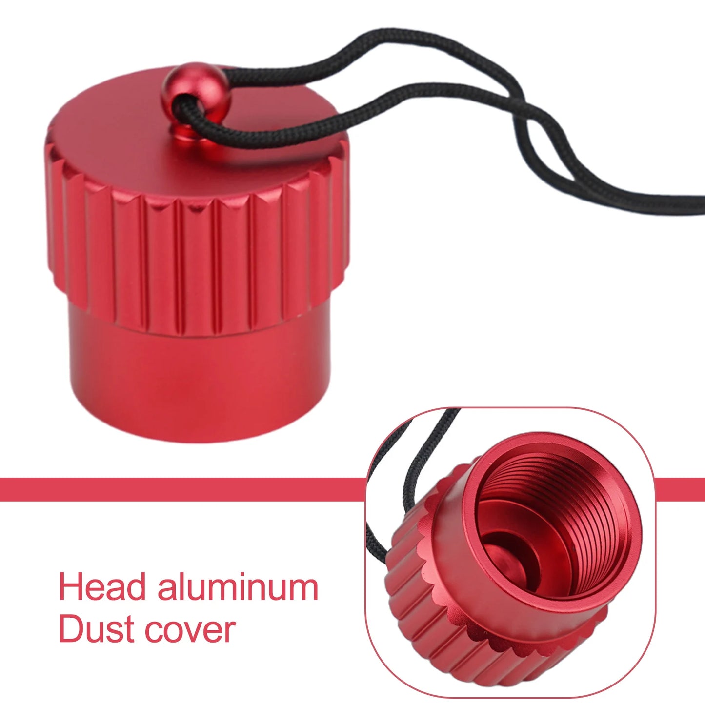 Aluminum DIN Tank Valve Dust Protection Cap - Scuba Diving Threaded Cover Plug with Multicolor Options (1 Piece)