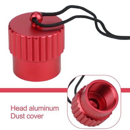 Aluminum DIN Tank Valve Dust Protection Cap - Scuba Diving Threaded Cover Plug with Multicolor Options (1 Piece)