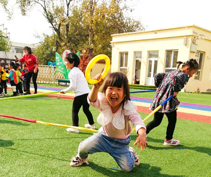 Kids Elasticity Rope Circle - Outdoor Team Building Sport Game for Running & Push Activities | Children's Sensory Entertainment Toy