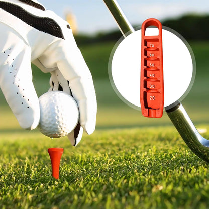 Adjustable Golf Tee Height Regulator - Portable Tee Stand with 20-70mm Precision Positioning - Essential Golf Training Tool