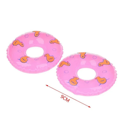 Mini Pool Float Rings - Dollhouse Accessories (10-Pack)