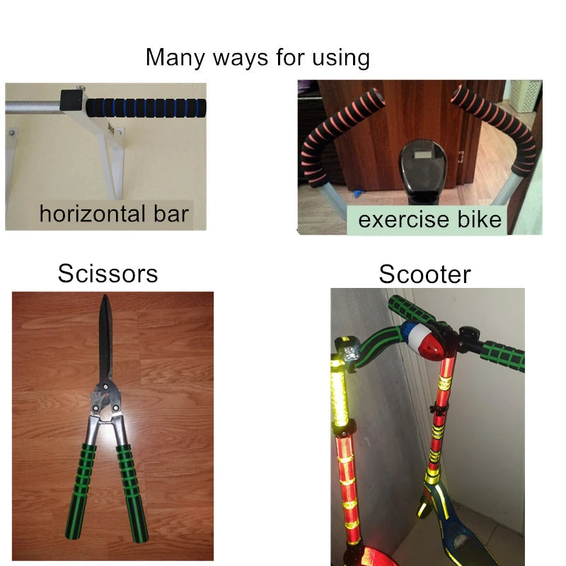 Foam Handle Grips 22cm Pair Multiuse Sponge Bar Covers for Cycling Bike Horizontal Bar Pull Up Gym Home Fitness Equipment