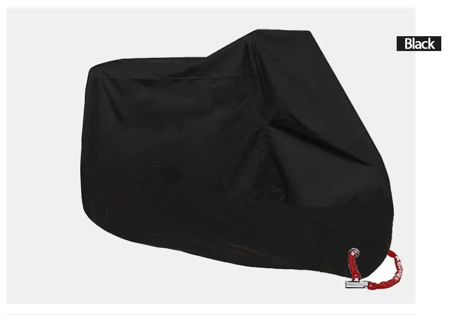 All-Season Waterproof Motorcycle Cover - UV Protection, Dustproof, Indoor/Outdoor for Motorbikes & Scooters