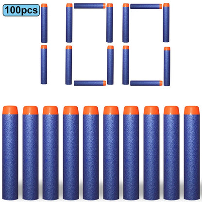 Soft EVA Foam Darts 7.2cm - 100 Pack Refill Bullets for Toy Blasters