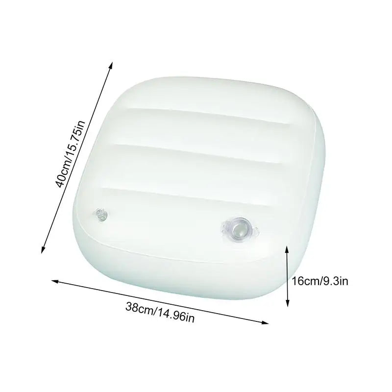 Inflatable Kayak Seat Cushion - Waterproof Air Cushion Mat for Kayaking, Rafting & Water Sports (40×38×16cm)