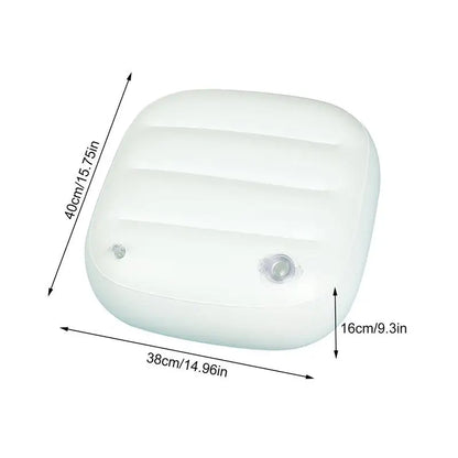 Inflatable Kayak Seat Cushion - Waterproof Air Cushion Mat for Kayaking, Rafting & Water Sports (40×38×16cm)