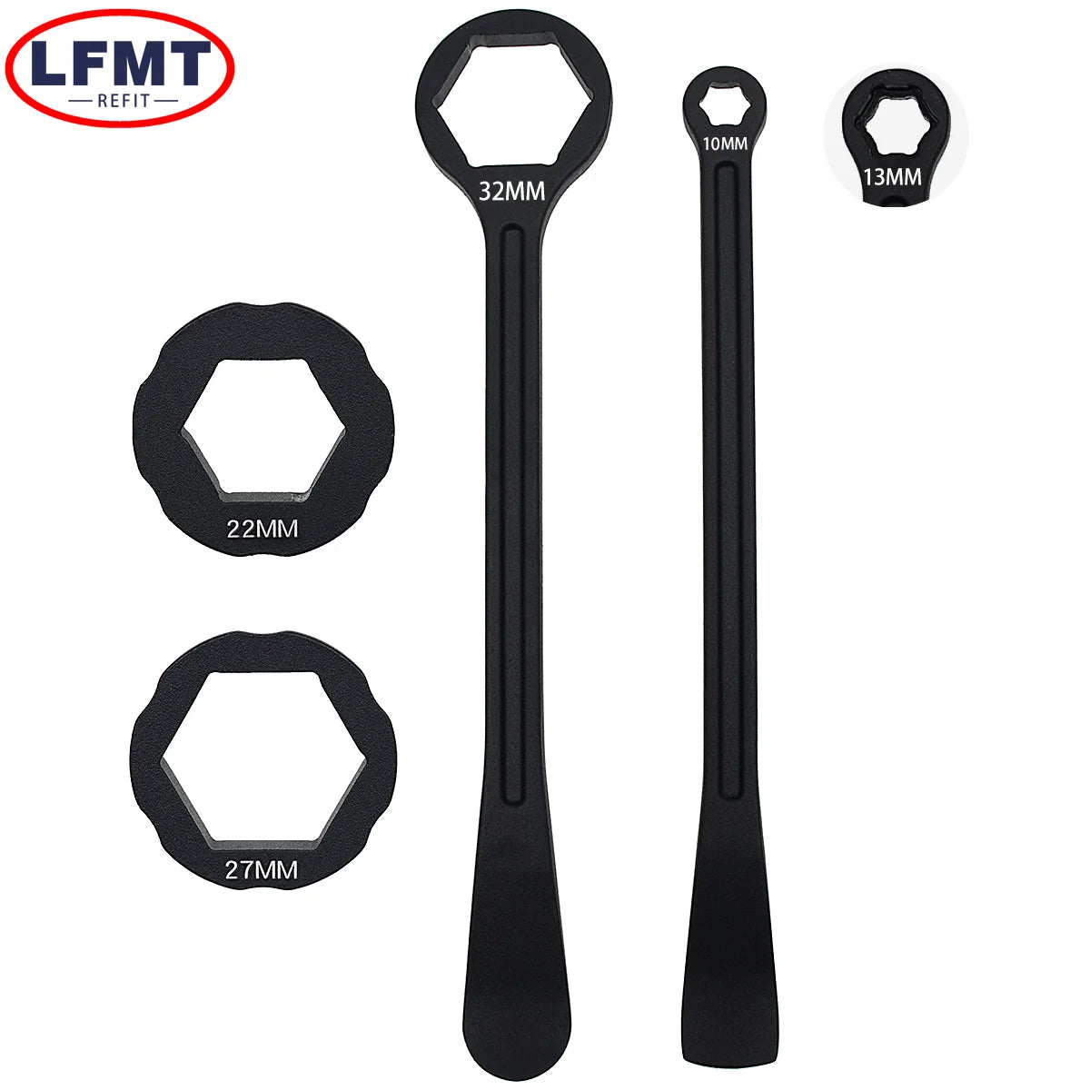 Universal CNC Tire Lever Tool & Axle Wrench - Motocross Tire Change Spoon for KTM Husqvarna Honda Yamaha Kawasaki Suzuki SHERCO Beta