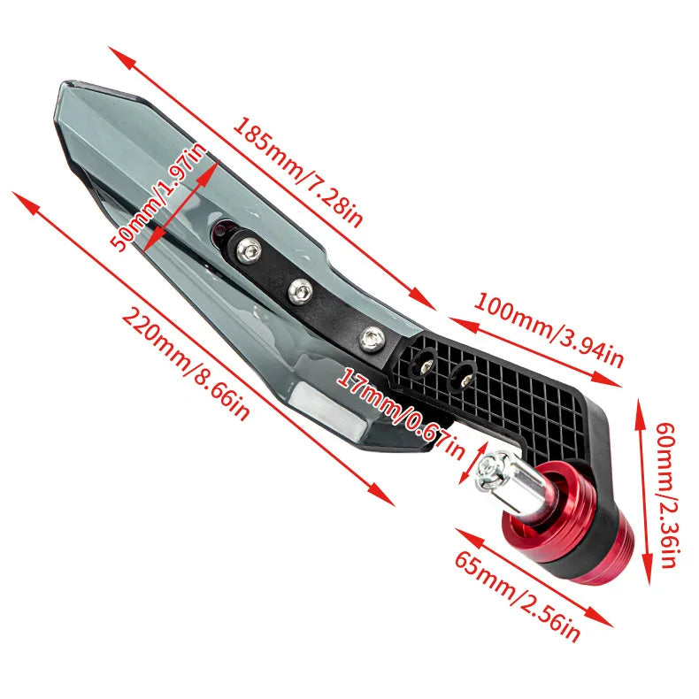 Universal Motorcycle Handlebar Wind Shield - Windproof Hand Guard Protection Cover for Motorcycles and Electric Vehicles
