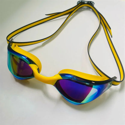Professional HD Anti-Fog Swimming Goggles - Leak-Proof Adjustable Silicone Eyewear for Men & Women