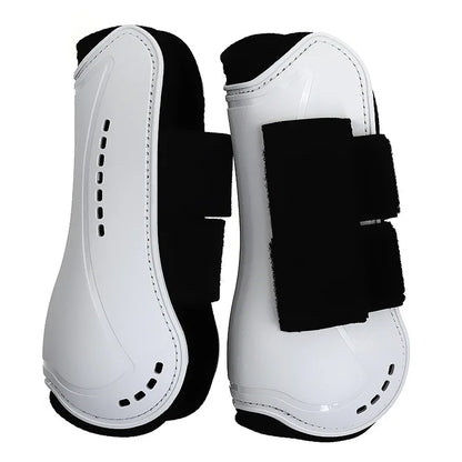 Adjustable Horse Leg Splint Boots - PU Neoprene Protective Support for Training, Racing, Riding & Jumping