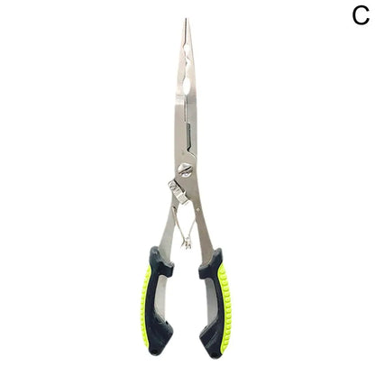 Ergonomic Fishing Pliers - Anti-Slip High-Strength Multifunctional Tool for Cutting Line and Tying Hooks