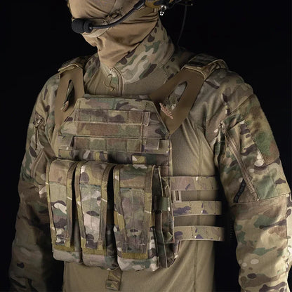 Tactical Sport Vest 2.0 - Breathable Adjustable Quick Release Nylon Carrier for Airsoft, Paintball & Outdoor Training