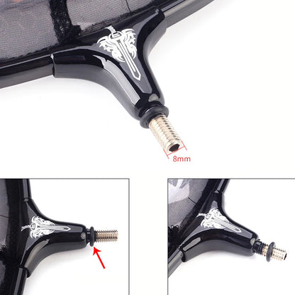 Ultra Light Carbon Titanium Alloy Fishing Net - Anti-Hook Deep Net Head with Solid Construction
