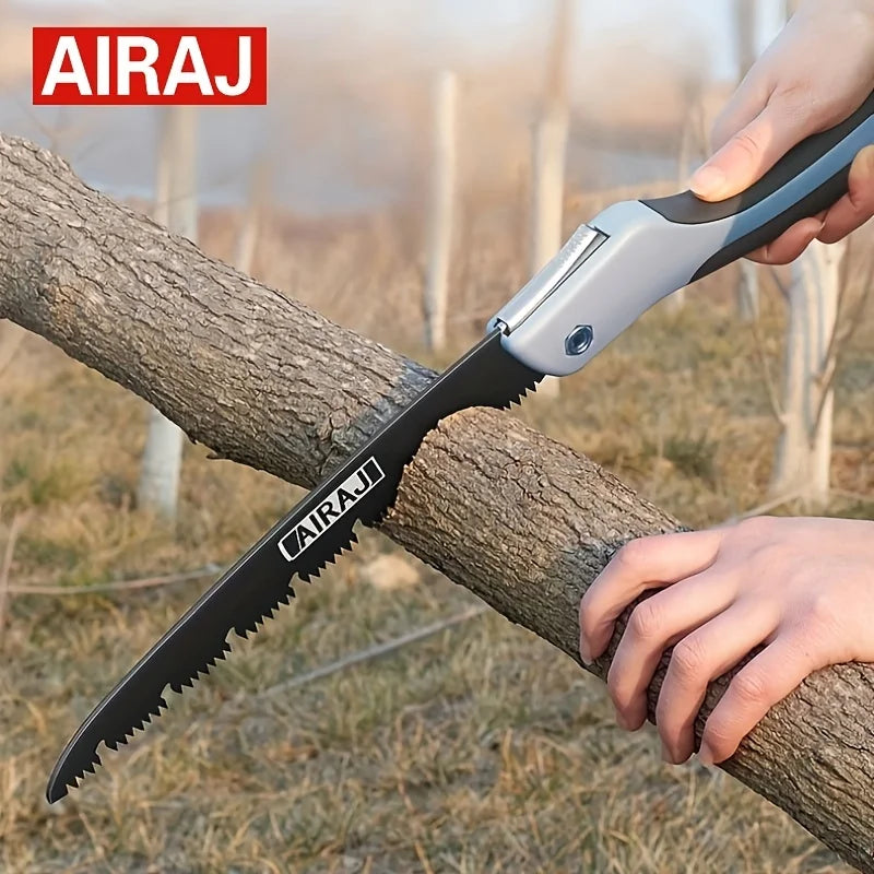AIRAJ Professional Folding Saw - Multi-Function Woodworking Hacksaw for Camping, Gardening & Tree Cutting