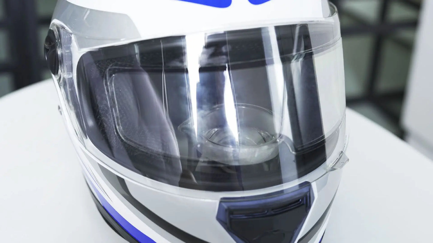 Clear Nano Film Helmet Sticker – Anti-Rain & Anti-Fog Protection for Motorbike Riders, Easy Application for Enhanced Visibility