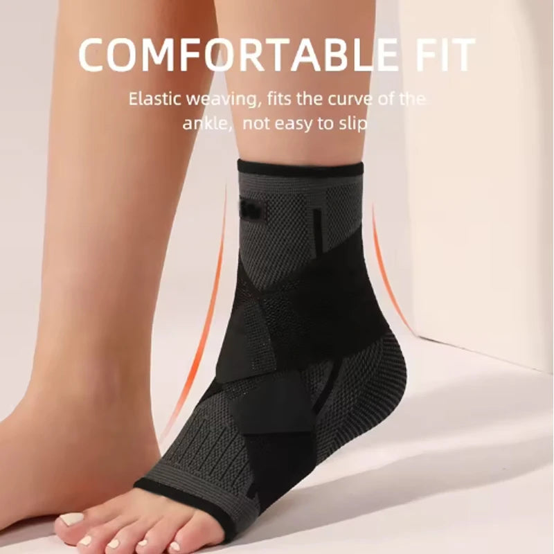 Sports Ankle Brace - Adjustable Compression Support for Men & Women | Running, Hiking, Basketball Protection