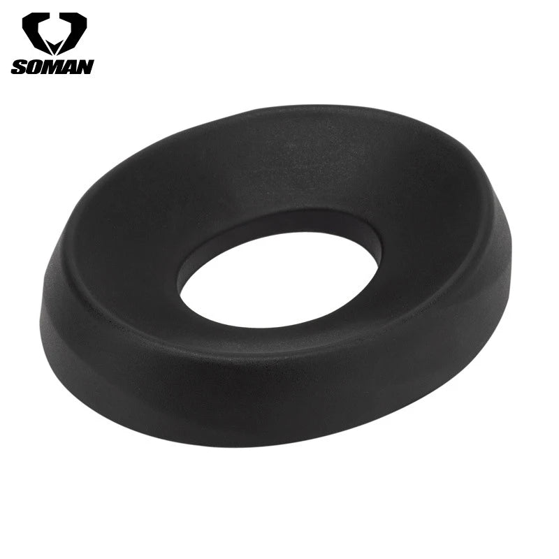 SOMAN Portable Motorcycle Helmet Stand - Donut Ring Support Pad - Scratch-Resistant Anti-Skid Protection