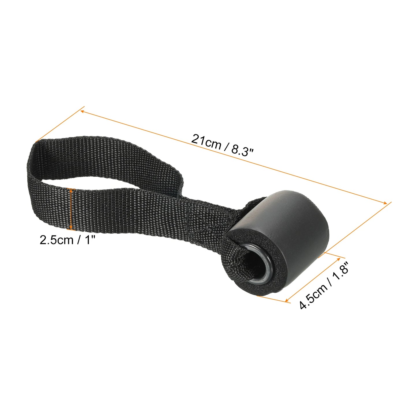 Heavy-Duty Door Anchor for Resistance Bands - 1/2/4 Pack - Black Exercise Band Attachment System