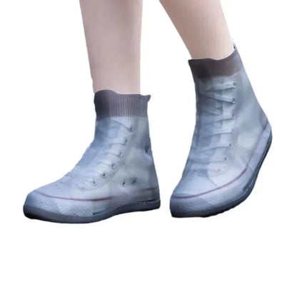 Silicone Waterproof Shoe Covers - Reusable Non-Slip Thick Wear-Resistant Rain Boot Protectors for Travel & Outdoor