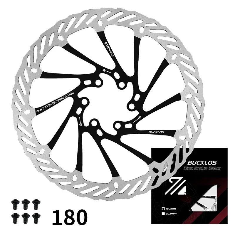 Ultralight Hydraulic Disc Brake Rotor 160/180/203mm - Mountain & Road Bike Compatible with Free Mounting Bolts