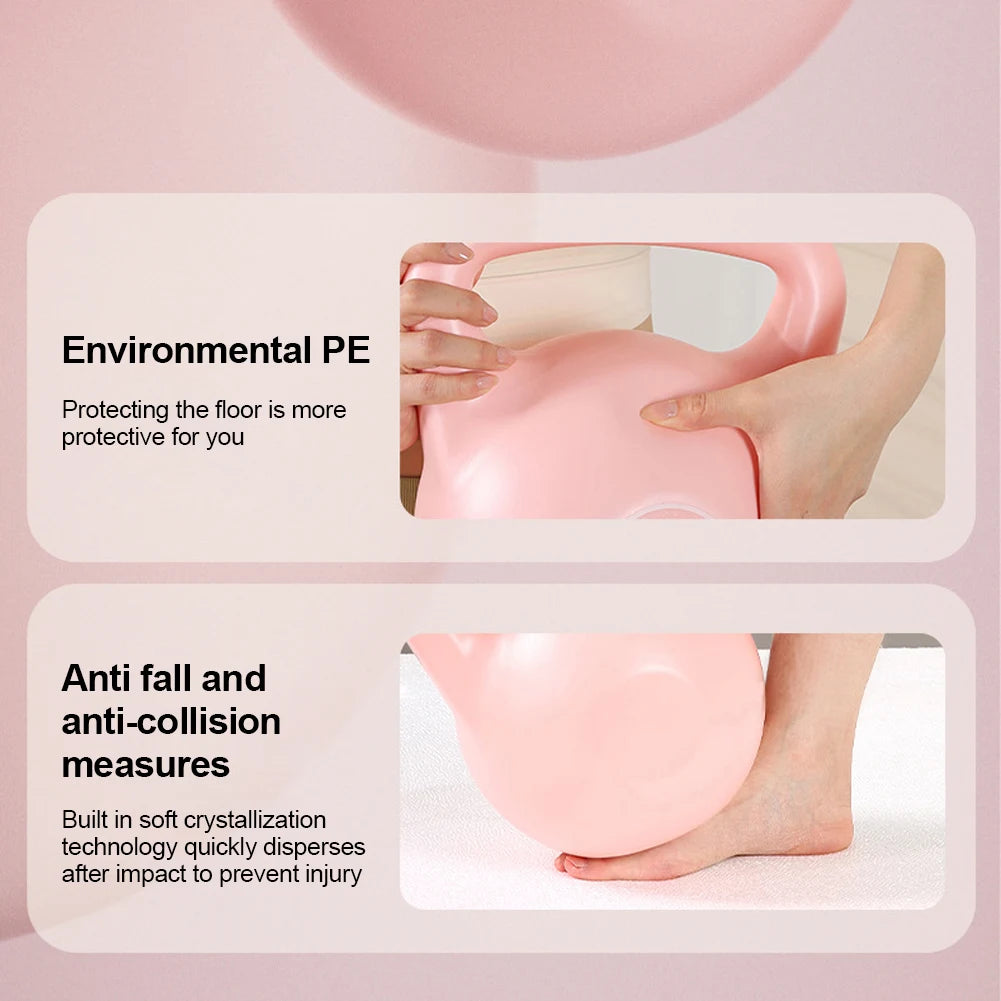 Water-Filled Soft Kettlebell 4/6KG - Anti-Slip Grip Hand Weight for Home Workouts & Muscle Training