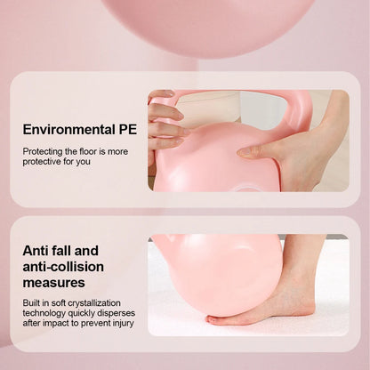 Water-Filled Soft Kettlebell 4/6KG - Anti-Slip Grip Hand Weight for Home Workouts & Muscle Training