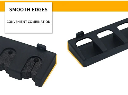 6-Hole Wall-Mounted Fishing Rod Holder - Vertical & Horizontal Display Rack