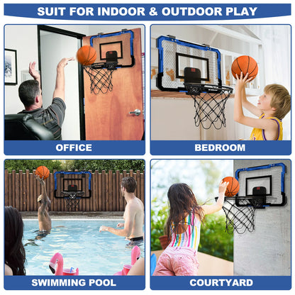 Wall-Mounted Ring Basketball Hoop – Indoor Training Mini Basketball Toy Set for Kids, Ideal for Home and Outdoor Play