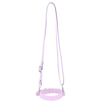 Silicone Water Bottle Handle with Adjustable Shoulder Strap - Hands-Free Carrier for 30oz/40oz Tumblers - Universal Fit Bottle Holder