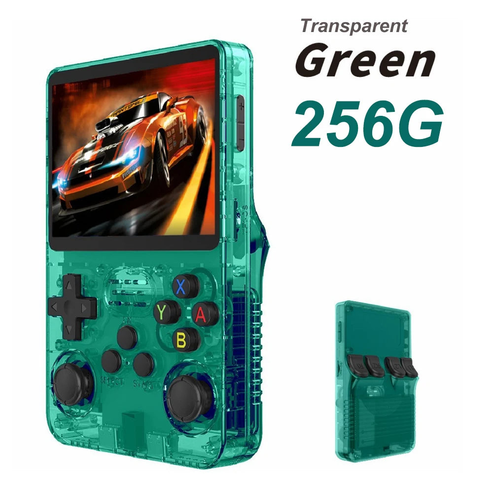 R36S Retro Handheld Game Console - 3.5'' IPS Screen - 64GB/128GB/256GB Storage - ARKOS 2.0 Portable Gaming System