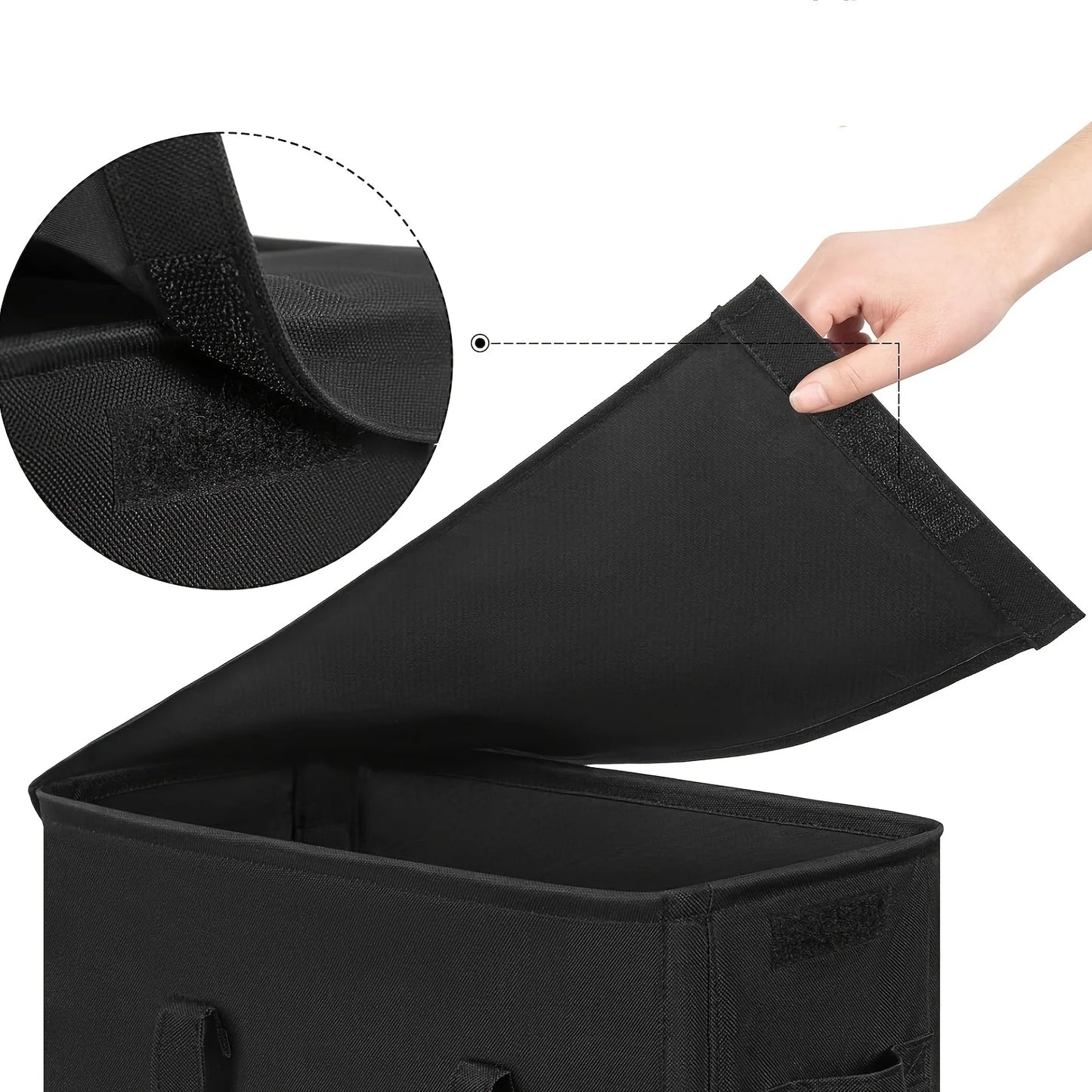 Wheeled Laundry Hamper with Lid - Closed Storage Basket for Bedroom, Bathroom & Laundry Room