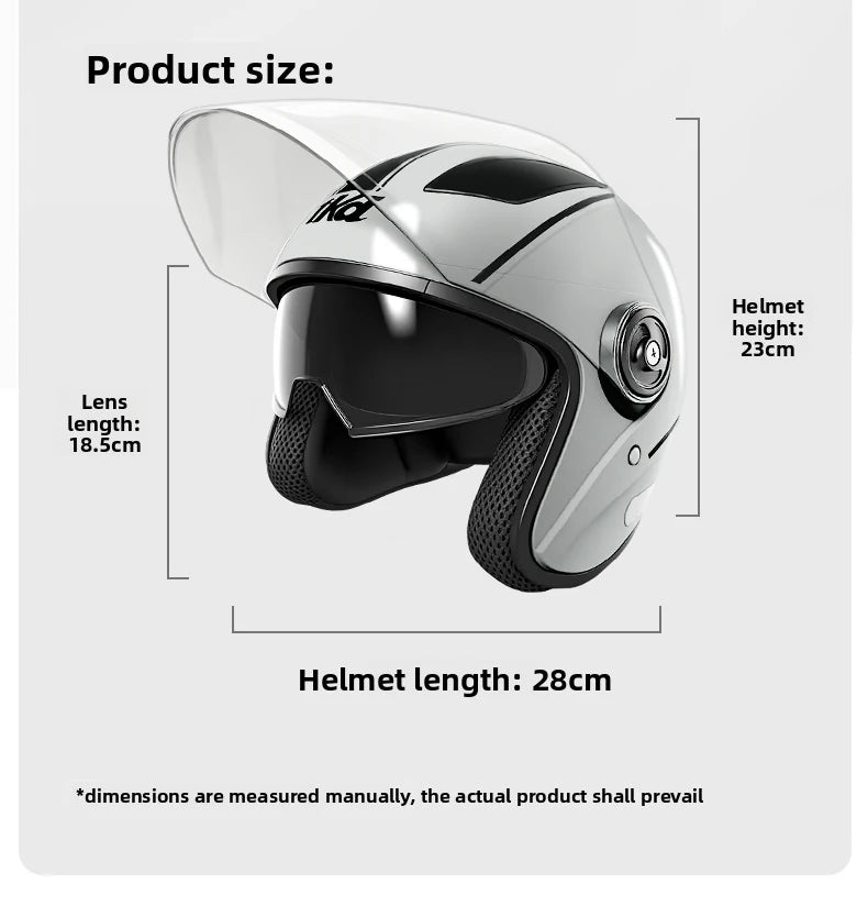 Full Face Modular Flip-Up Motorcycle Helmet - Dual Visor Anti-Fog Design for Men & Women (4 Colors)