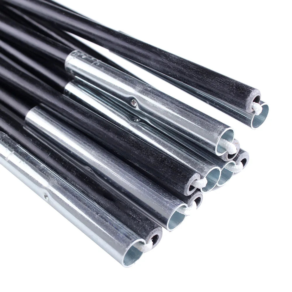 Glass Fiber Tent Arc Poles Replacement - 12-Piece Set (1 Pair) for Camping Tents (3.26m/3.4m/3.9m Options)