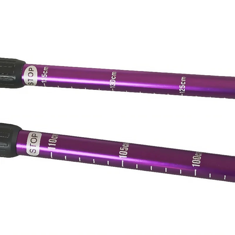 Adjustable Trekking Poles - Lightweight Collapsible Anti-Shock Hiking Sticks for Men and Women